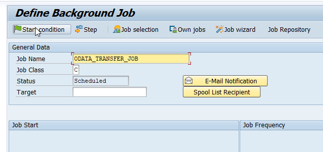 Create background job
