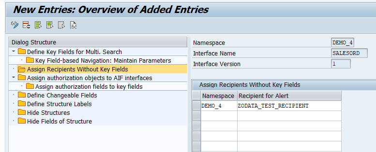 Assign Recipients Without Key Fields