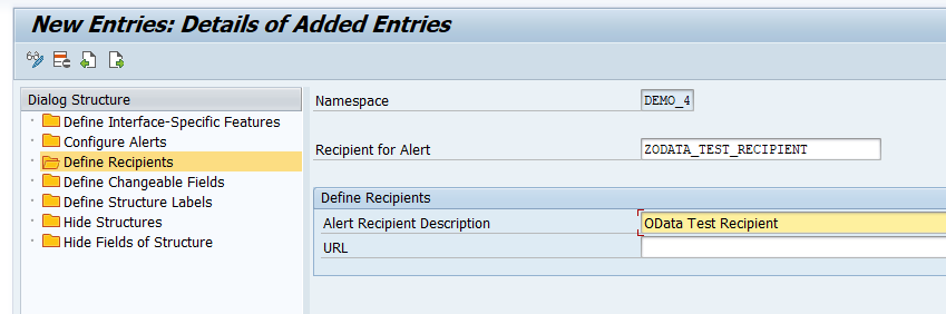 Define Recipients