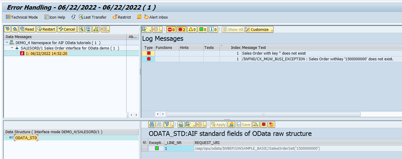 Monitoring in Error Handling