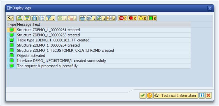IDoc Structure Generator - Display Logs