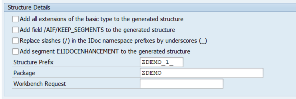 IDoc Structure Generator - Structure Details