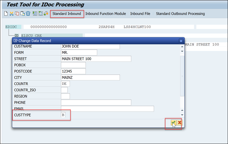 Maintain data record