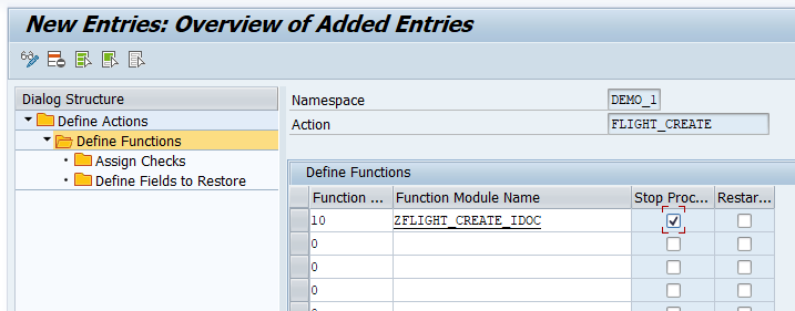 Assign Destination Structures