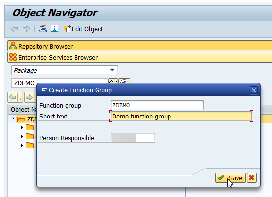 Create Function Group