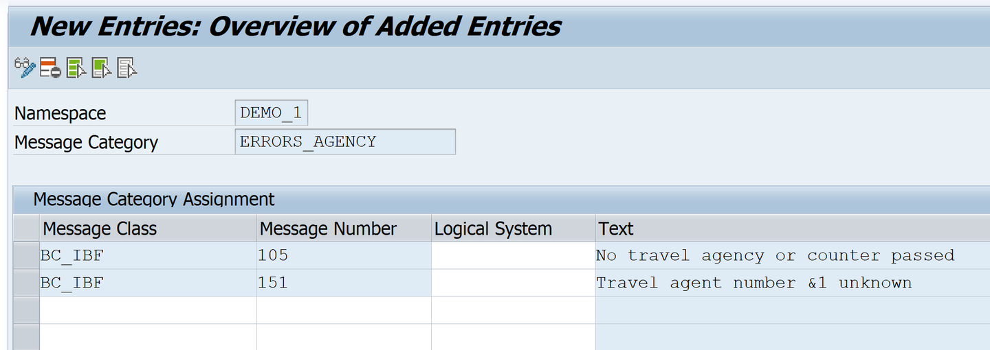 Assign message category agency