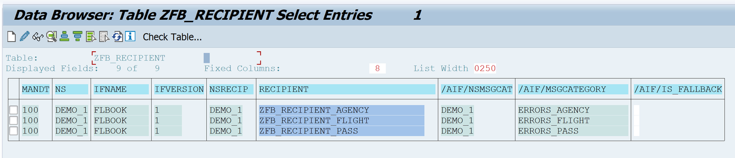 Maintain assignment table