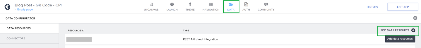 Creating a new API connection