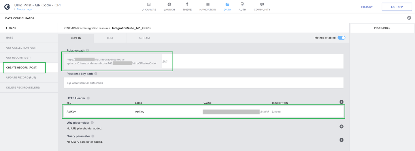 Adding the API Key as a header