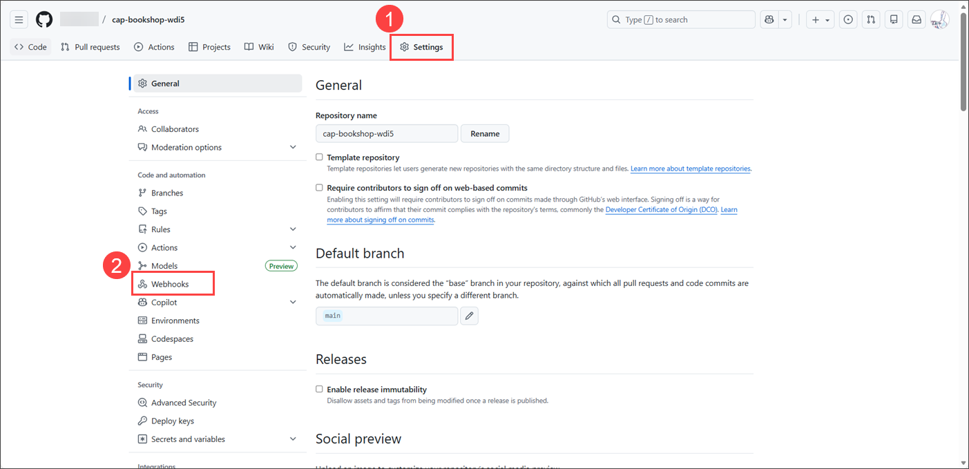 Add webhook in CICD 7