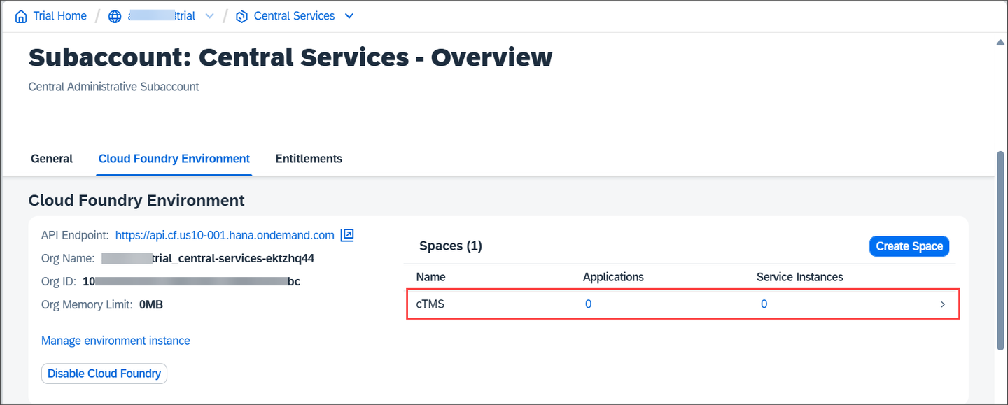 Create CS Subaccount 09