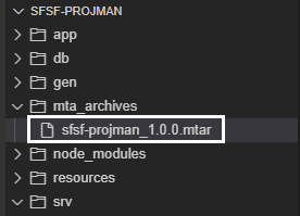 Figure 5 โ MTA Archive generated