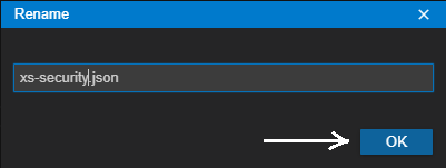 Figure 13 โ Rename xs-security_copy.json