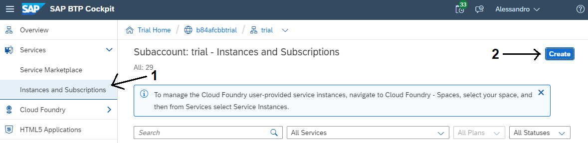 Figure 12 โ Instances and Subscriptions