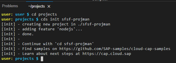 Figure 16 β Project initialization