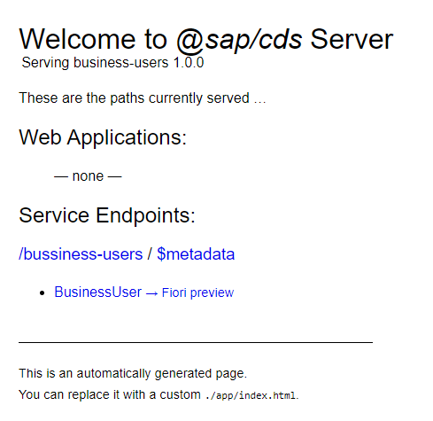 Figure 17 โ CAP service home page