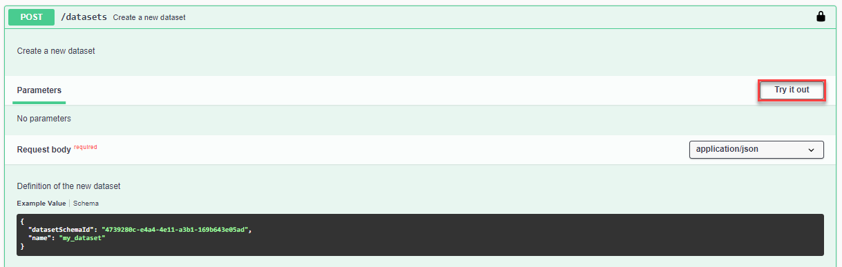 Dataset Endpoint