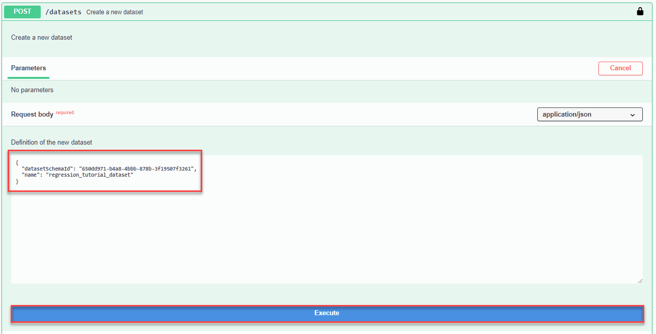 Dataset Execute