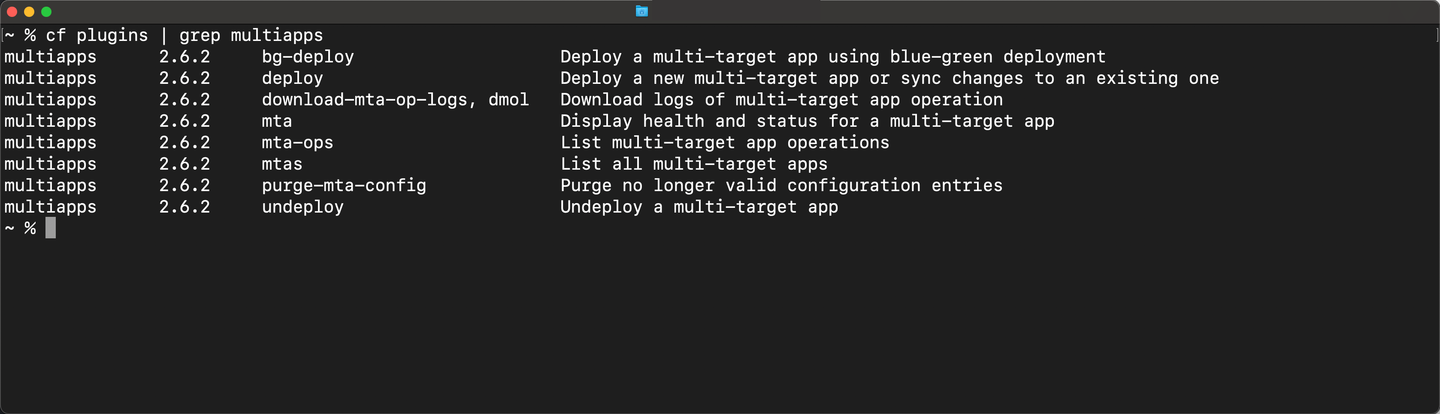listed plugins