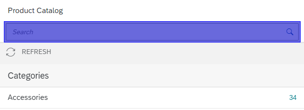 Highlighted Search Field