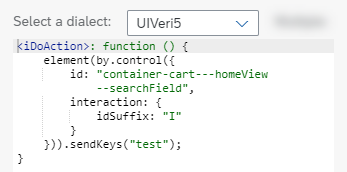 Code Snippet for Search Field