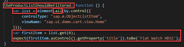 Page Object for List Entry Test