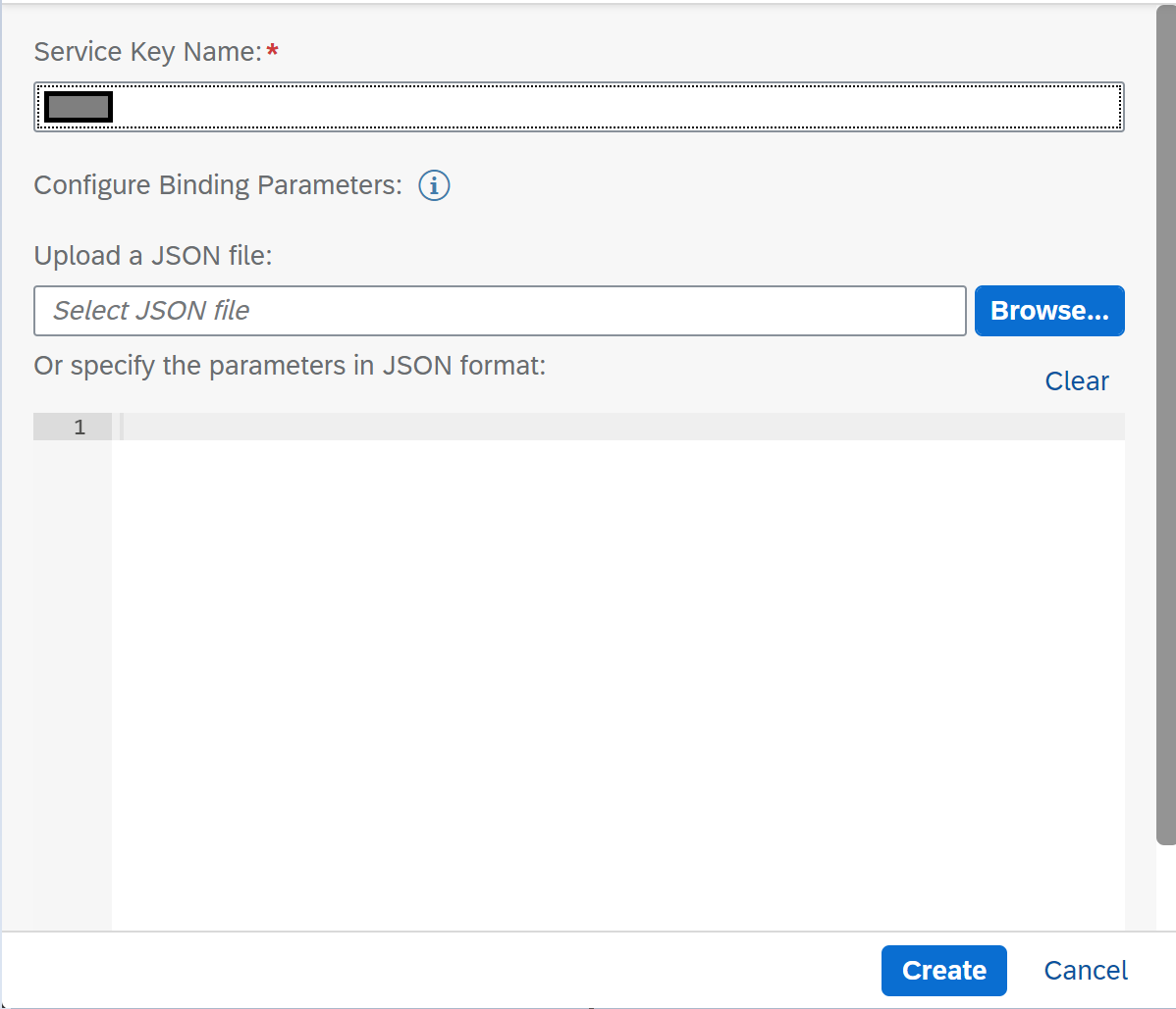 Naming the Service Key