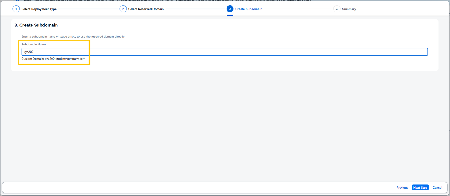 Custom domain for runtime destinations