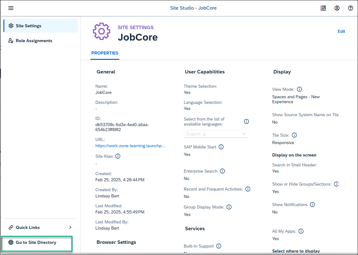 Navigate to site directory