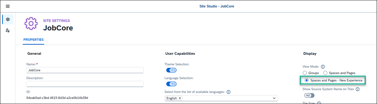 View modes
