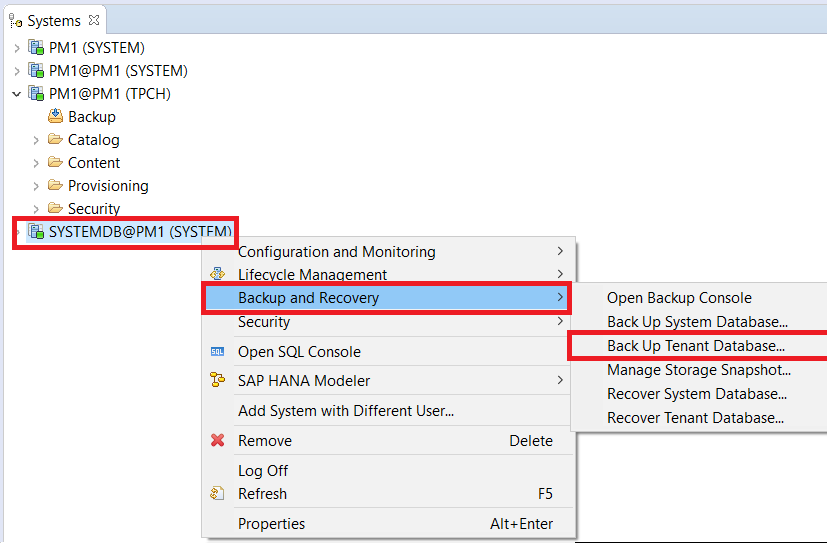Open Backup Console