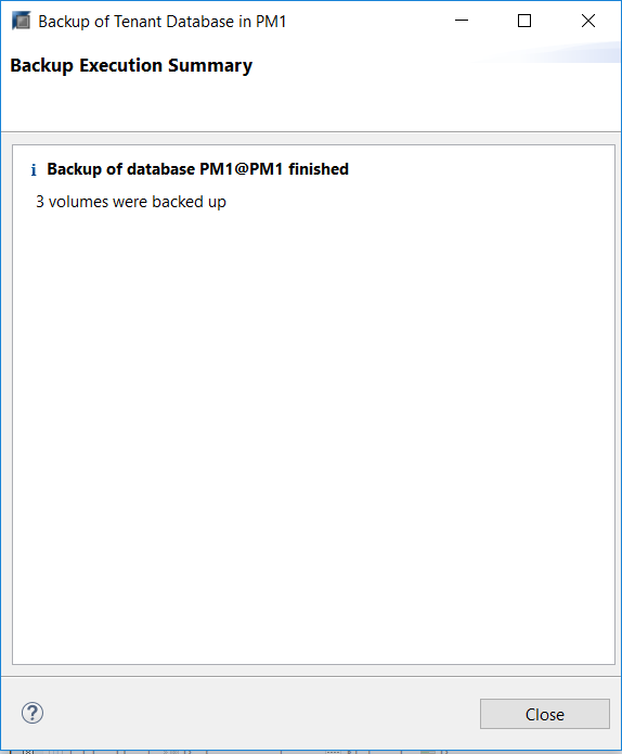 Execution Summary