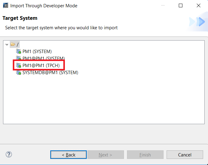Select Target System