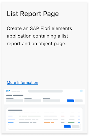 Choose tile βList Report Object Pageβ