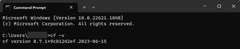 cf cli version