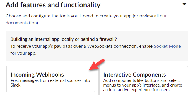Add incoming webhooks