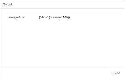 new storage size pop-up