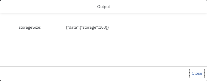 storage size output
