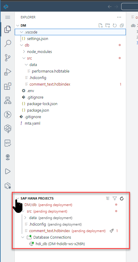 Deploy DB