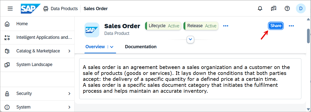 Share a data product