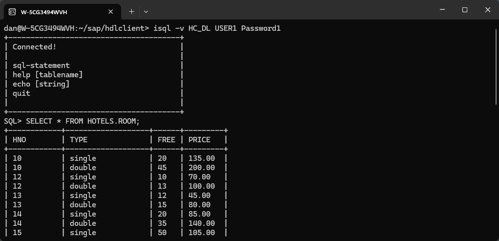 isql query