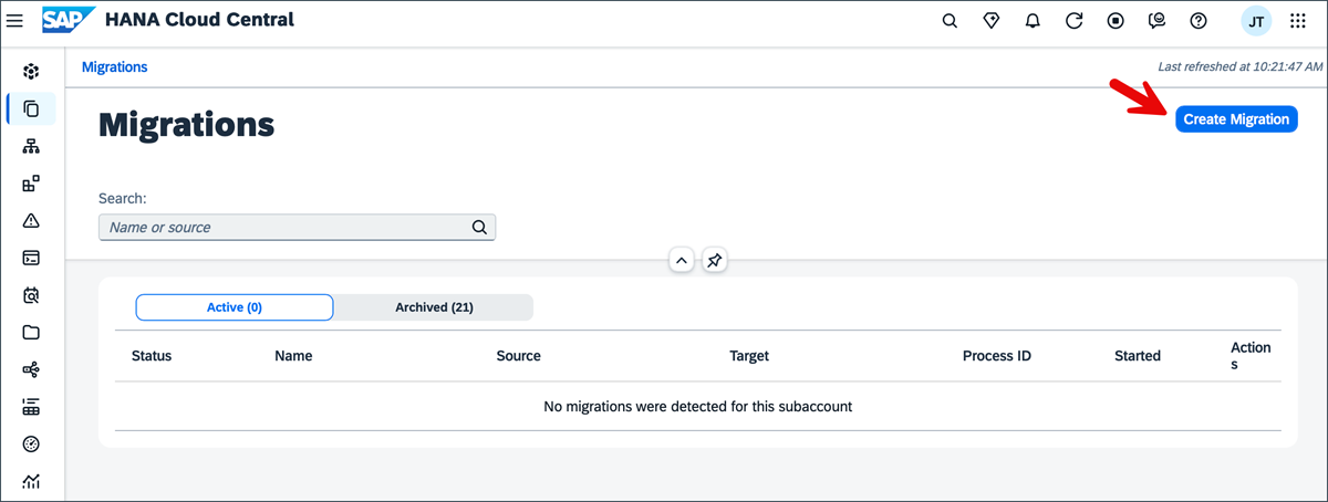 List of migrations