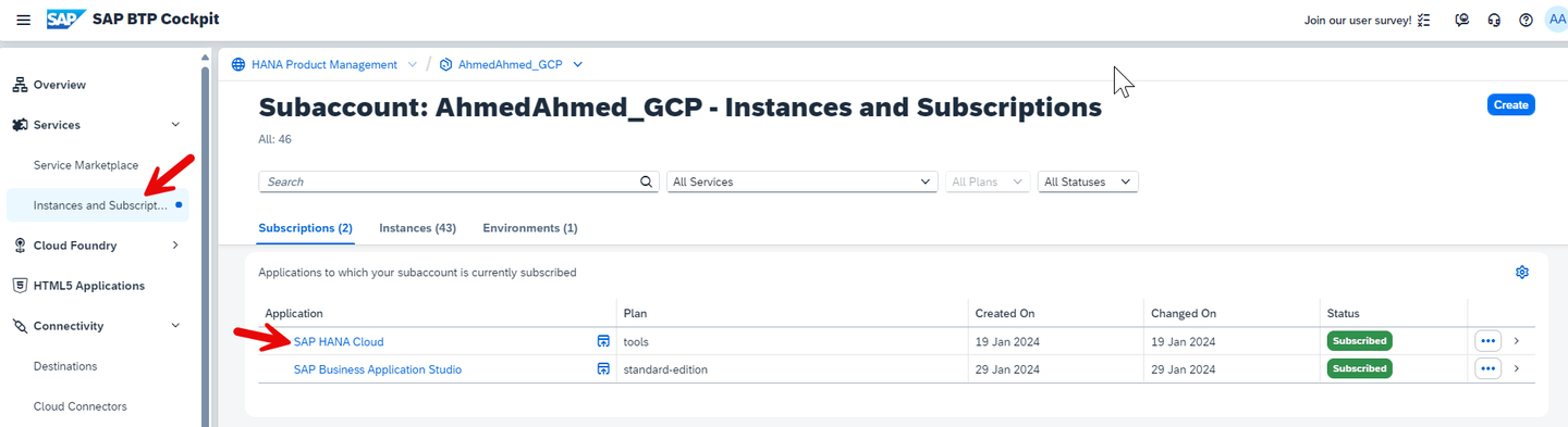 Open Hana Cloud Central