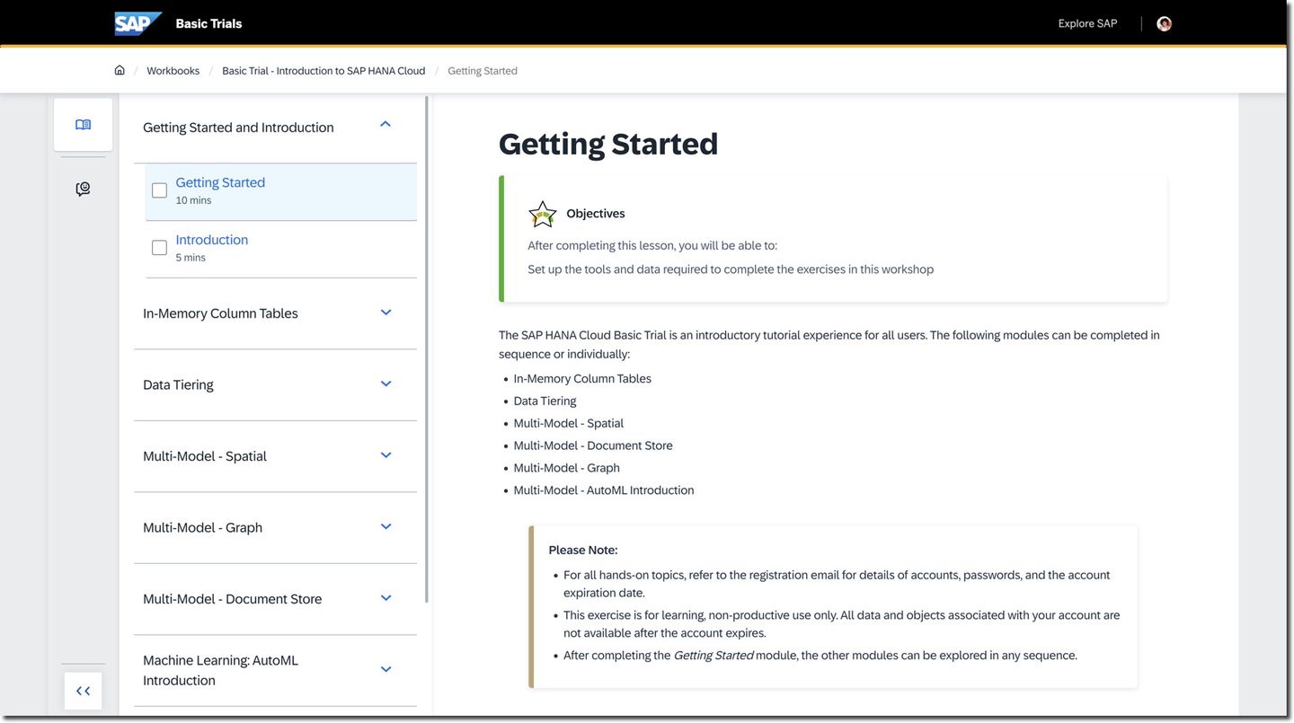 Exercises overview