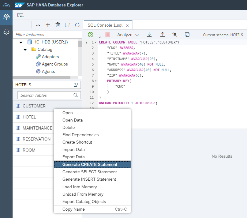 view the tableโs SQL