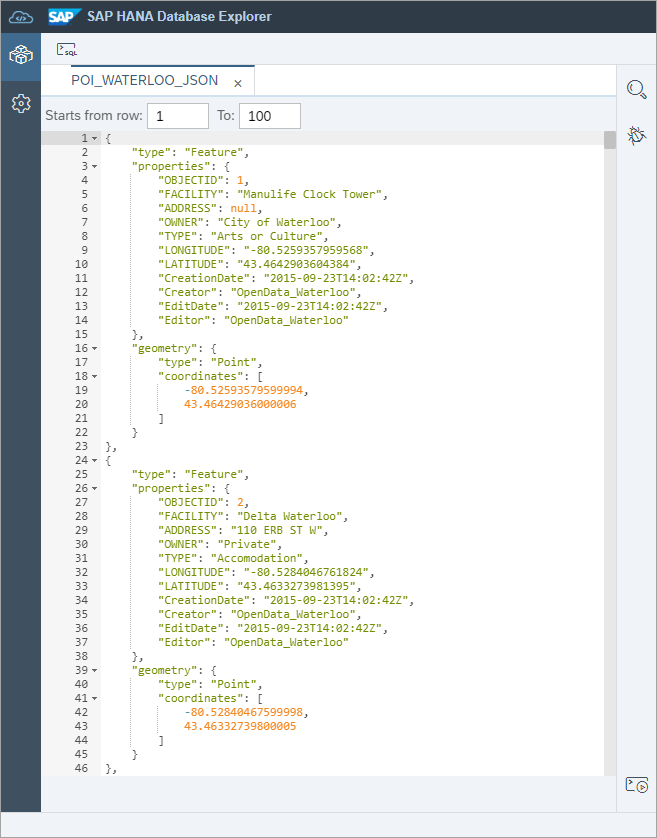 view json