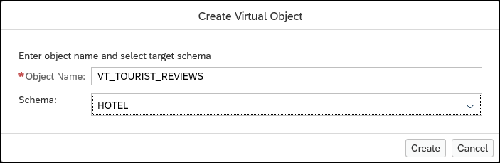 Create virtual table