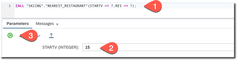 Run generated procedure