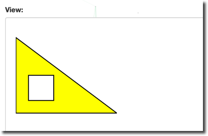 Polygon with 2 rings