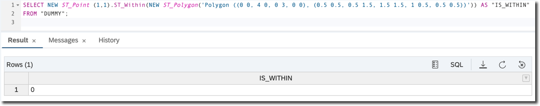 Within linestring polygon